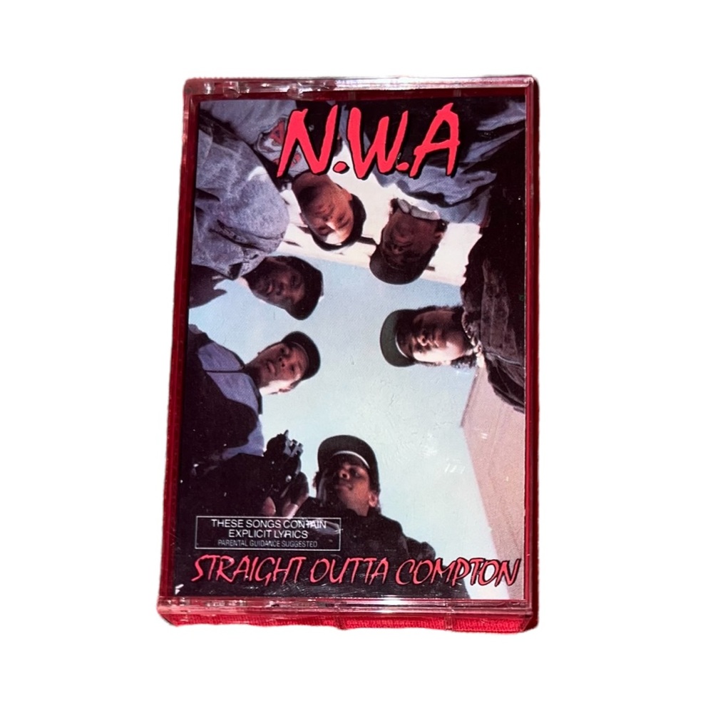 NWA Straight Outta Compton 1988 Cassette Tape Ruthless Records Ice Cube Eazy E